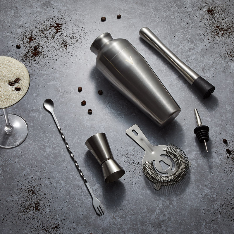 Parisian Cocktail Shaker Set , Silver