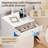 Nightstand With LED Lights & Power Outlet & Fingerprint Lock-2092640829