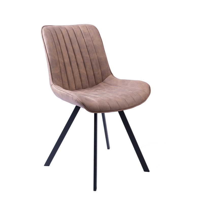 Vue Upholstered Dining Chair, Light Brown