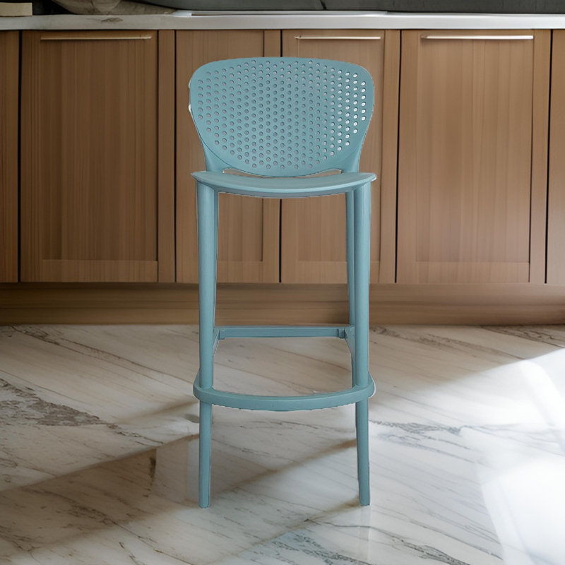 Anferny Counter Stool, Counter Stool (24" Seat Height), Teal Green