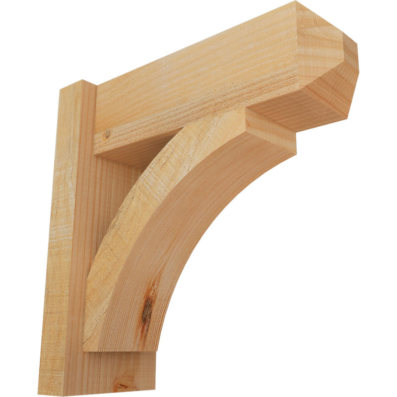 Persienne en bois rustique Thorton Craftsman, Sapin Douglas de 6 po (sciage brut),  P 16 po x H 16 po 