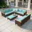 Ensemble de conversation modulaire avec coussins Salem-98042845