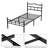 Metal Bed Frame With Headboard Twin Sized-1990209573
