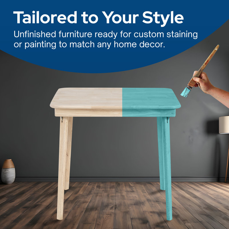 Stakmore Unfinished 32" Straight Edge Folding Table