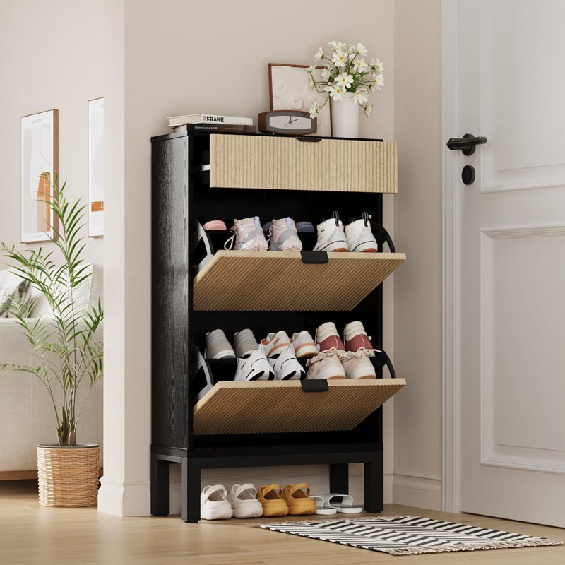16 Pair Shoe Storage Cabinet
