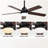 42 Inch Modern Ceiling Fan With LED Light 5 Blades Remote Control Reversible DC Motor For Bedroom