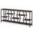 70.9 Inches Industrial Console Table With 4 Tier Wood Shelves For Narrow Entryways And Hallways, Rustic Style