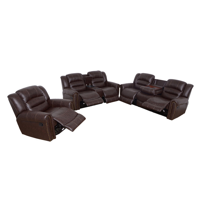 Erno Faux Leather Living Room Set