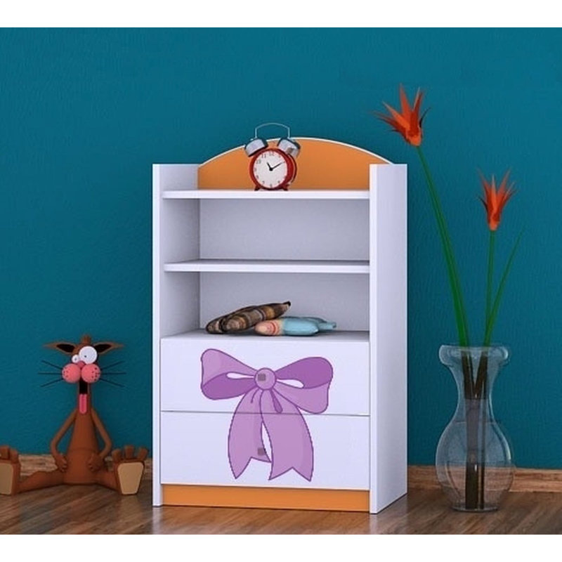 Rhiannon 96cm H X 60cm W Kids Cube, Orange