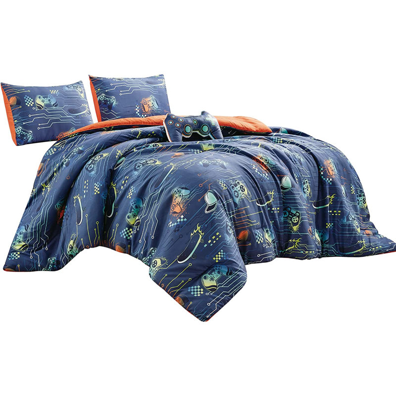 Gamepad Controller Microfiber Comforter Set