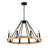 8 - Light Dimmable Wagon Wheel Chandelier