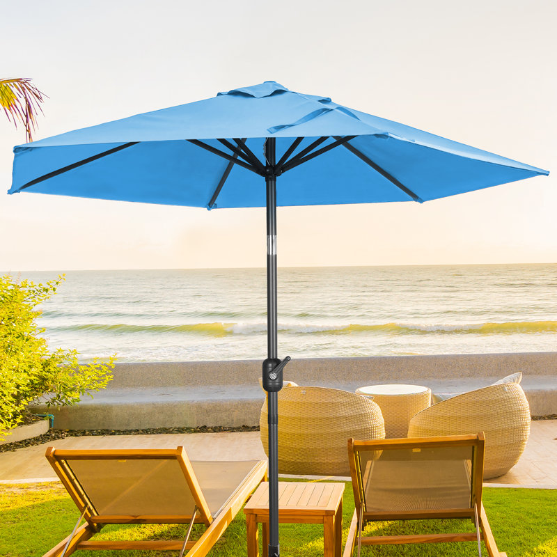 Parasol 9" Market, Bleu ciel
