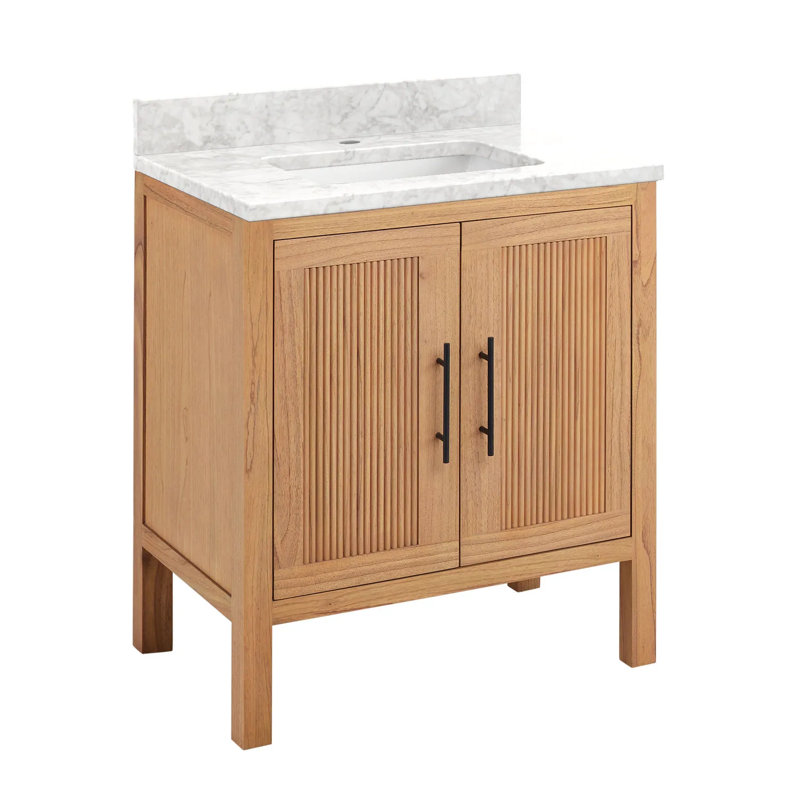 30" Ayanna Single Bathroom Vanity Set with Rectangular Undermount Sink