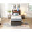 Bed Frame Frame, Storage Headboard With Charging Station, Solid And Stable, Noise Free, No Box Spring Needed, Easy Assembly