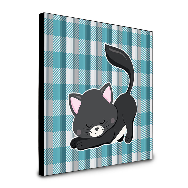 Panneau mural d’art chat little cat Antonino