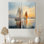 Minimalisme voilier Rhythms III - bateau à voile surdimensionné, art mural