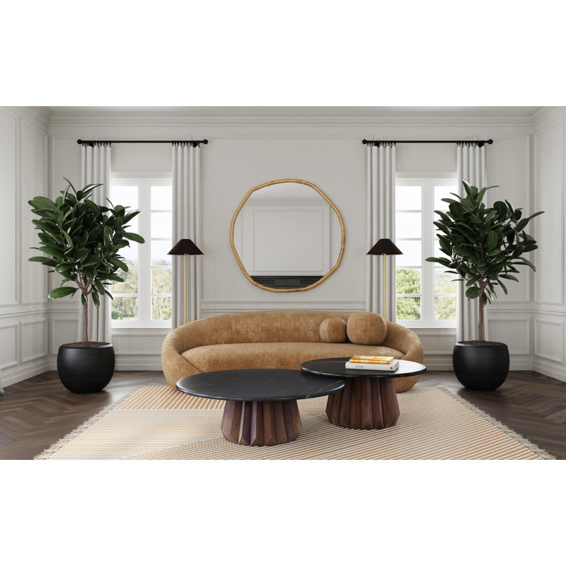 Grande table basse Jennings, H 15 po x L 44 po x l 44 po