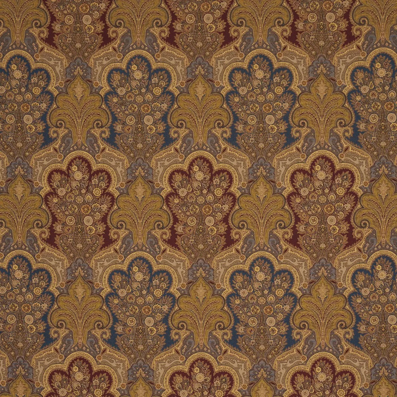 Tissu cachemire New Castle, Indigo