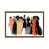 Toile classique avec cadre brun