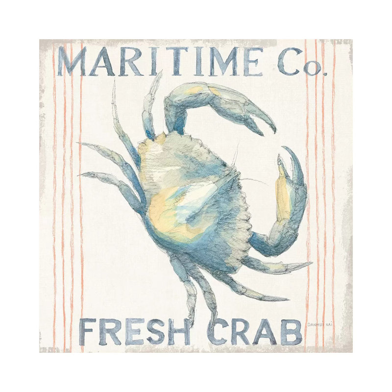 Floursack Nautical III Sq by Danhui Nai - Wrapped Canvas Print, 45.72 cm H x 45.72 cm W x 1.91 cm D