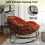 Chaise berçante d'extérieur et d'intérieur en osier Dimitritchka-2111635322-2111635321