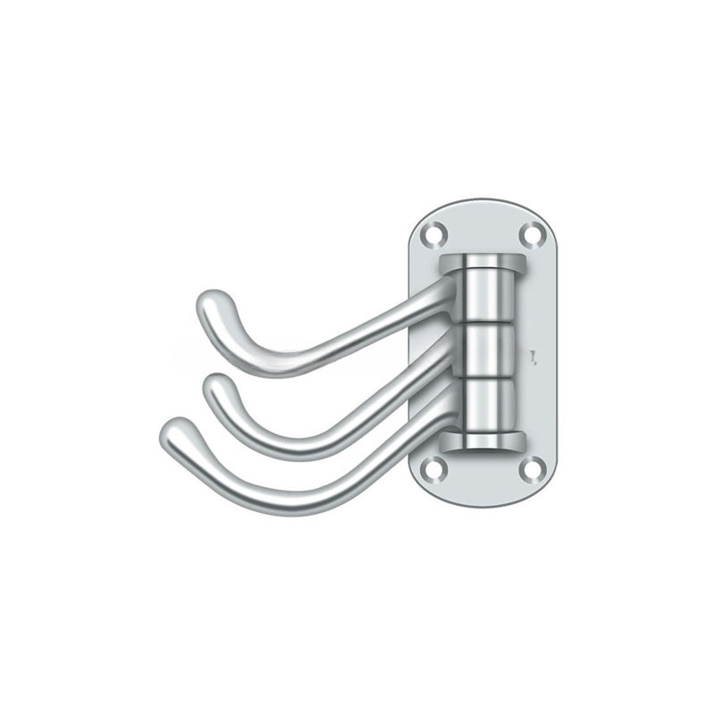 Triple Robe Hook, Polished Chrome