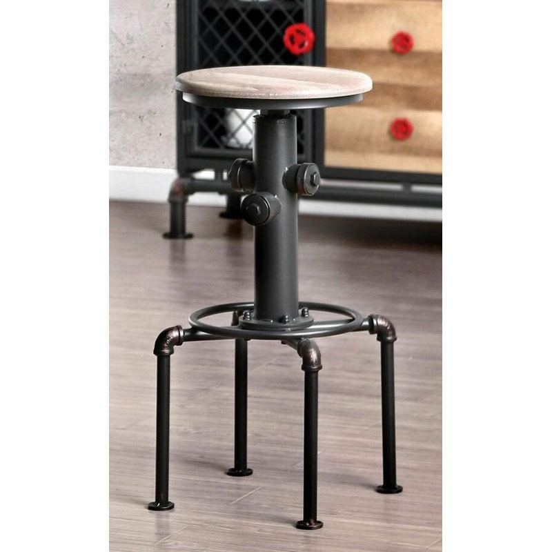 Tabouret de bar et de comptoir Mildred, Tabouret de bar (assise de 30 po de hauteur), Brun