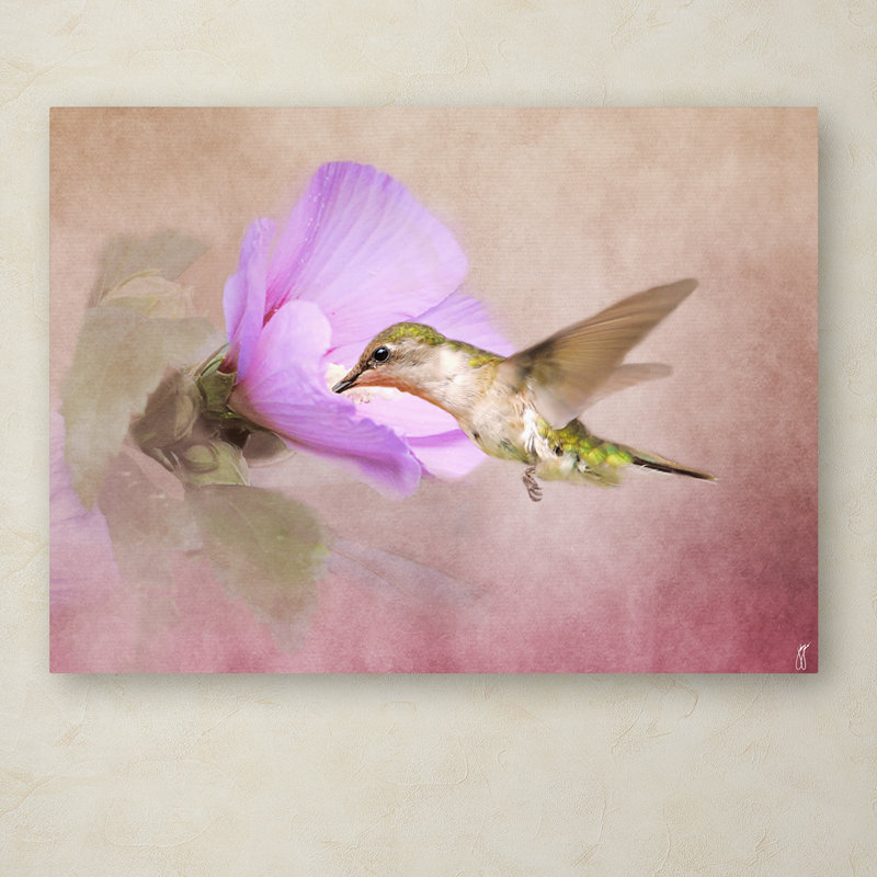 Luxurious Abstract Hummingbird Canvas Print, 15" x 20"