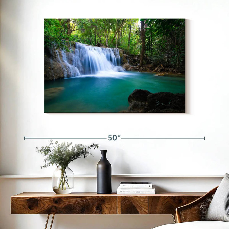 Kerrick Deep Forest Waterfall, 26" H x 39" W