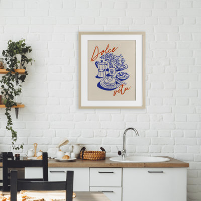 Retro Breakfast Morning Spread Framed Print Under Glass, design by The Prints Vibe