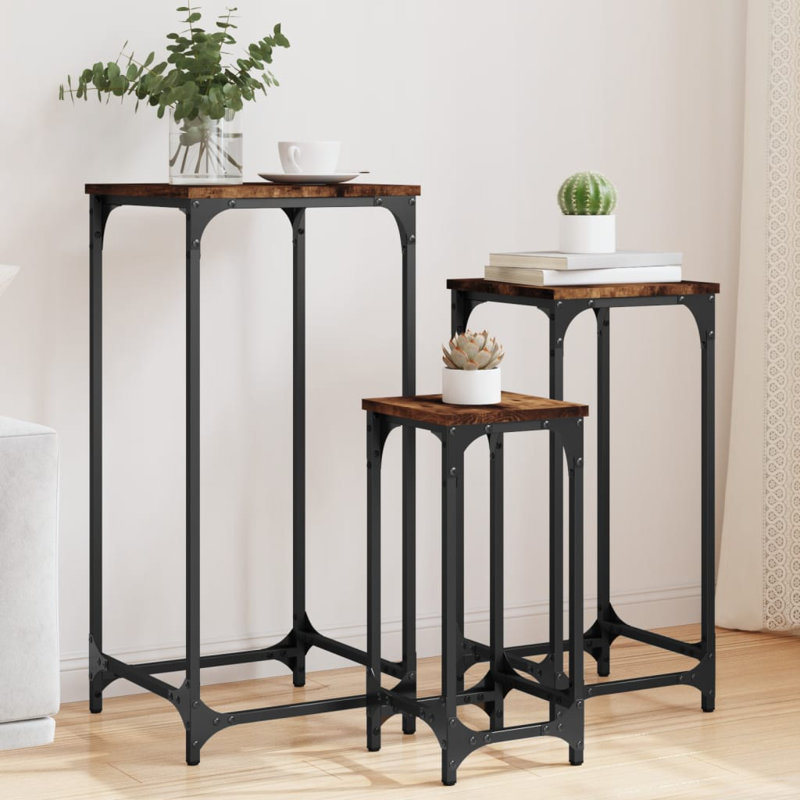 Anneus Nesting Tables, Smoked Oak