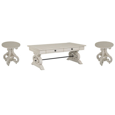 Insa Rectangular Cocktail Table With 2 Accent Table