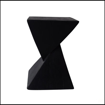 Table d'appoint moderne et géométrique MGO - Table de bout intérieure et extérieure deux tons élégante pour le salon et le patio, durable et polyvalente