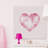 Margarida Blurry Heart Print on Wrapped Canvas-1543170932