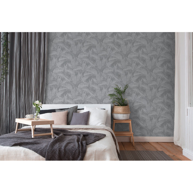 Rouleau de papier peint L 33 pi x l 20,9 po, gris
