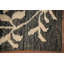Tapis oriental floral marocain noir 5 x 7