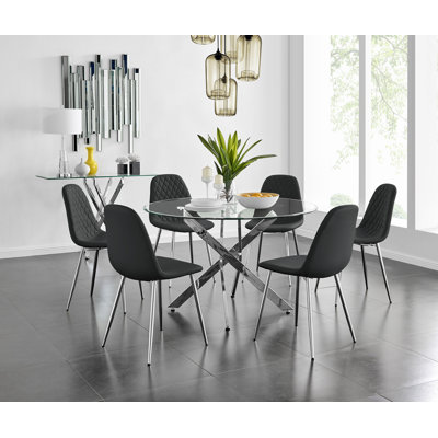 Tierra Dining Set with 6 Chairs
