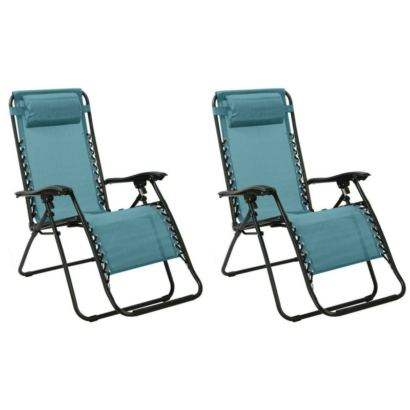 Bünyamin 90cm Long Reclining Zero Gravity, Teal