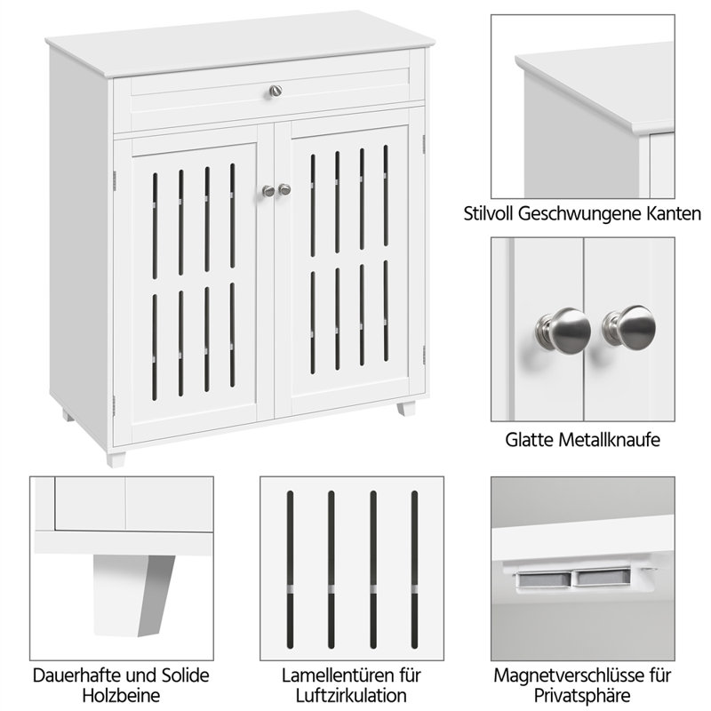 Shireena 18 Pair Shoe Storage Cabinet, Silver