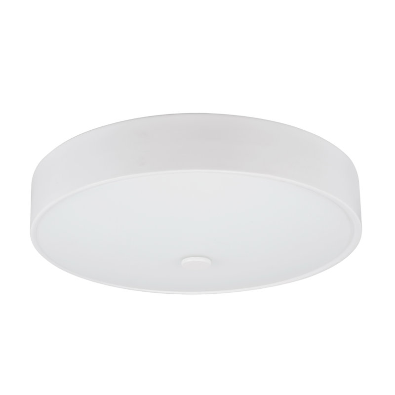 Glass LED Flush Mount, White