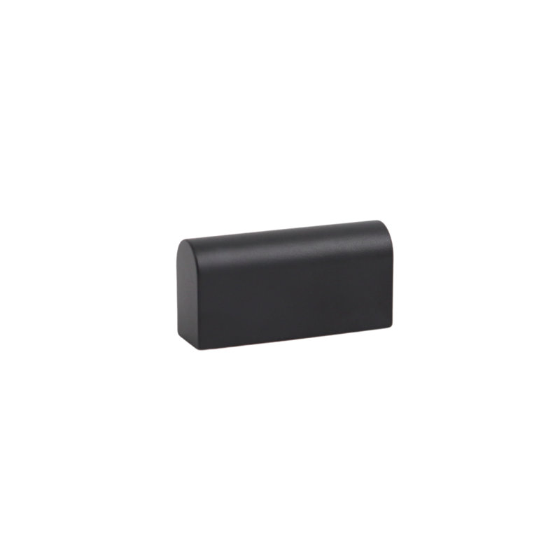 2" Length Geometric Knob, Charcoal (Black)