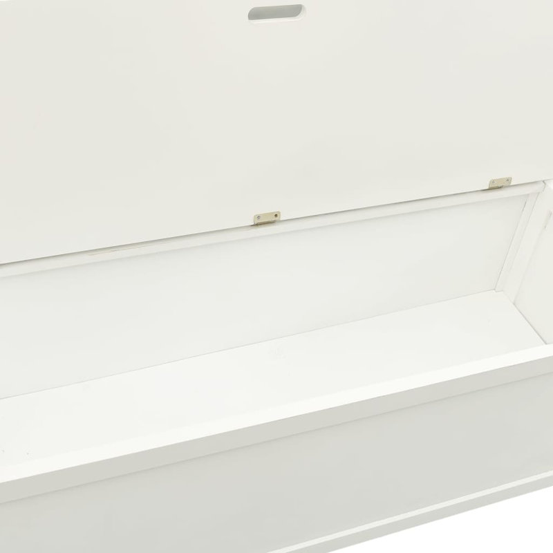 Cleda Storage Bench, White