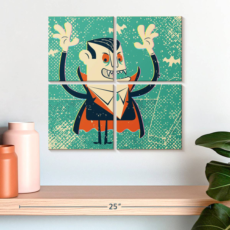Caricature d'un vampire Kelan, H 18 po x l 18 po