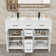 Manrique 48" Double Sink Bathroom Vanity With Resin Top, Eco-Friendly Hand Paint