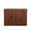 Buffet moderne en bois avec 2 portes, 1 rangement et 2 tiroirs - Portes d'armoire de rangement en entrée - Console de salle à manger, 43,3 pouces-1518889782