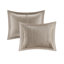 Édredon 7 pièces charmeuse taupe-128135084