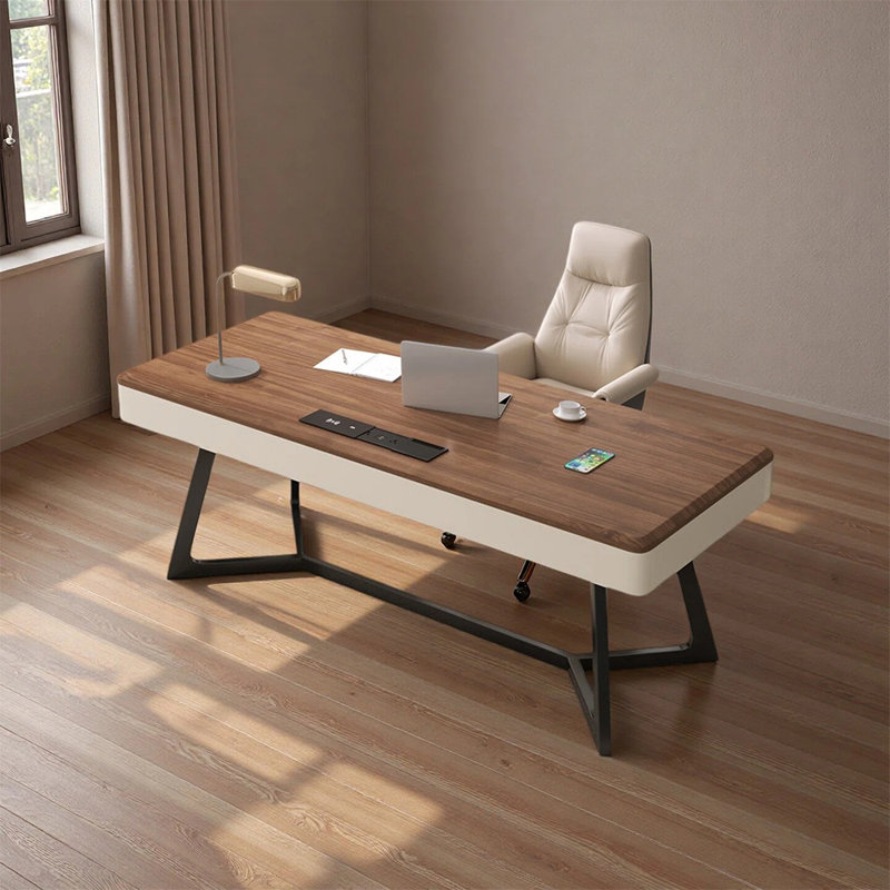 Ensembles de bureau modernes haut de gamme de style luxueux et lumineux, H 29,52 po x l 78,74 po x P 27,55 po