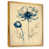 Toile avec cadre flottant or