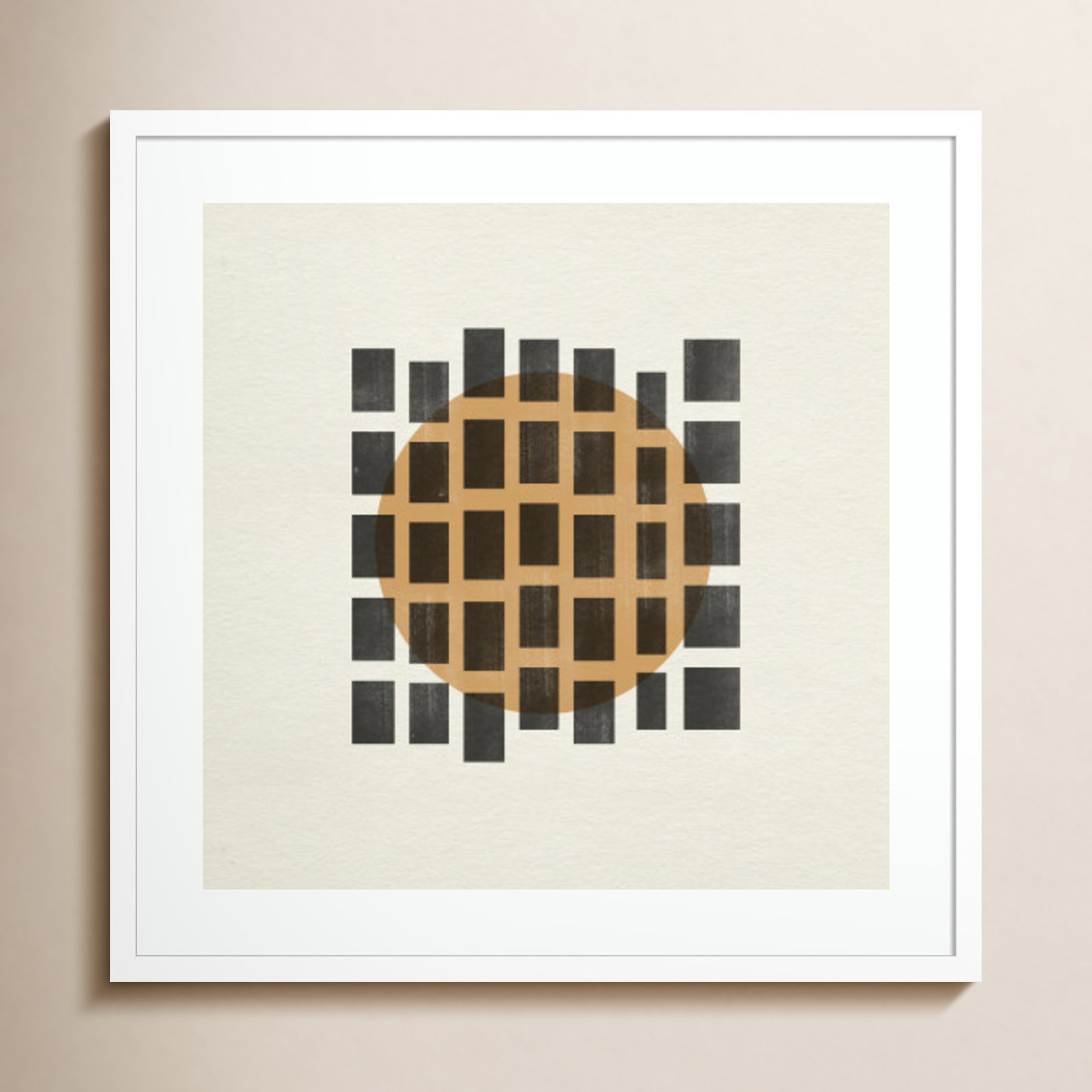 Paper Object No 8 by The MIUUS STUDIO Wood Framed Wall Art Print, White, 25" H x 25" W