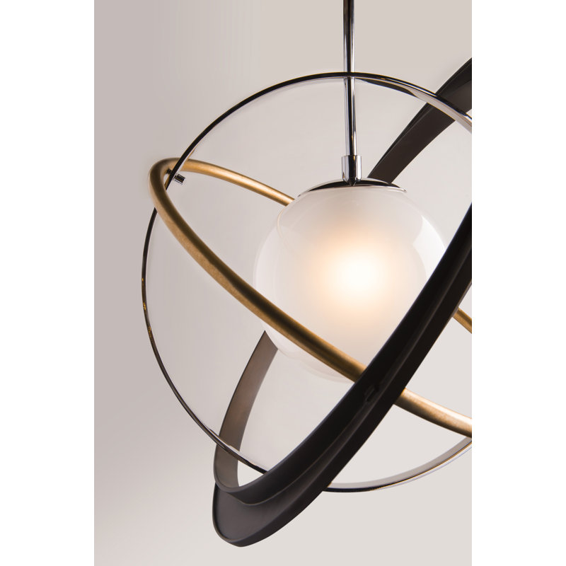 Apogee 1 - Light LED Single Pendant, 23" H x 30" W x 30" D